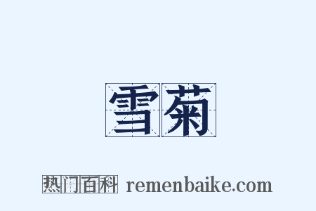 雪菊是什么意思的图片
